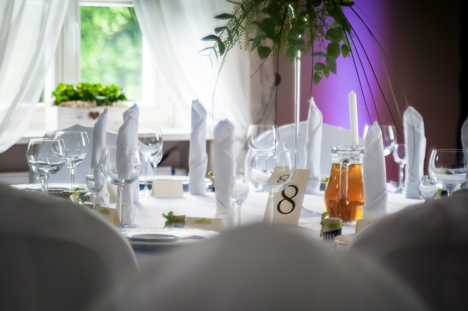 Zastawa stołowa na weselu w Dworze Fijewo