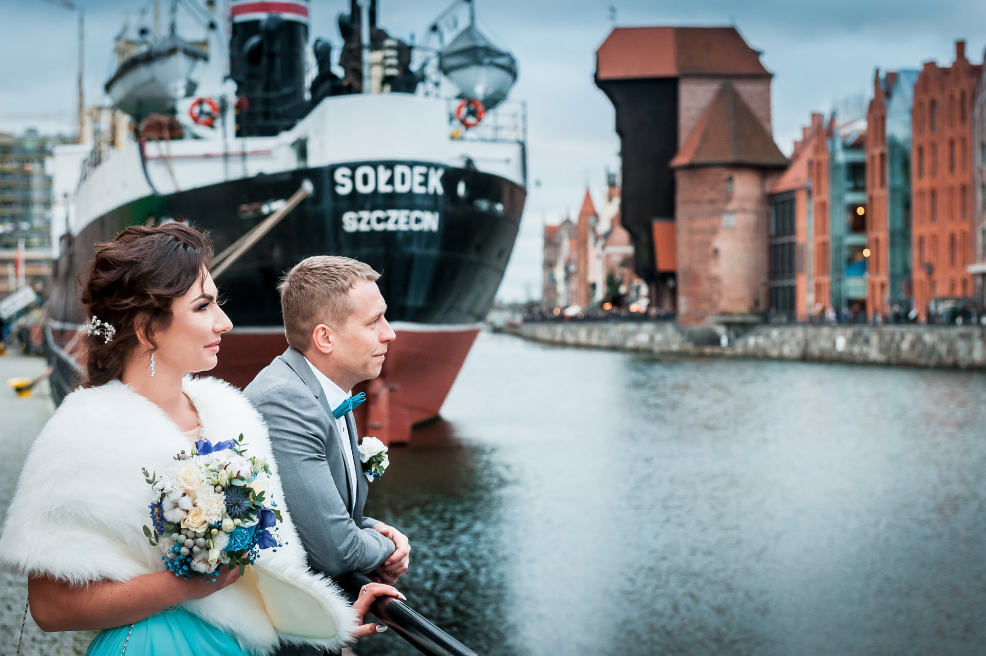 Para młoda na plenerze ślubnym Gdańsk Fotograf